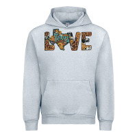Heather Grey love texas map sunflower leopard cowhide Urban Hoodie - Artiststas