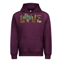 Mauve Wine love texas map sunflower leopard cowhide Urban Hoodie - Artiststas