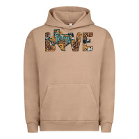 Pigment Burro love texas map sunflower leopard cowhide Urban Hoodie - Artiststas