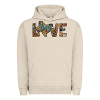 Pigment French Oak love texas map sunflower leopard cowhide Urban Hoodie - Artiststas