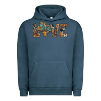 Pigment Midnight Navy love texas map sunflower leopard cowhide Urban Hoodie - Artiststas