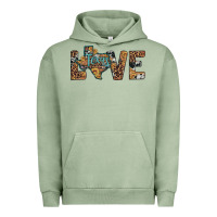 Pigment Oil Green love texas map sunflower leopard cowhide Urban Hoodie - Artiststas