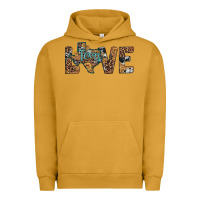 Pigment Peanut Butter love texas map sunflower leopard cowhide Urban Hoodie - Artiststas