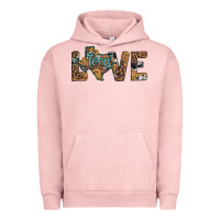 Pigment Salmon love texas map sunflower leopard cowhide Urban Hoodie - Artiststas
