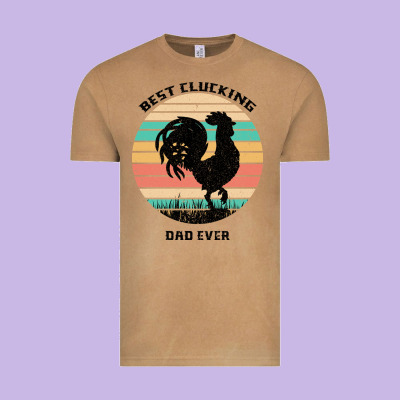 Best Clucking Dad Ever Vintage Tee Designed By Bettercallsaul