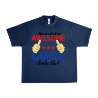 Navy Awesome uncle Urban Heavy Tee - Bettercallsaul
