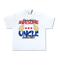 White Awesome uncle Urban Heavy Tee - Bettercallsaul