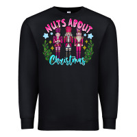 Black Nuts About Christmas Premium Sweatshirt - CowhideDigitalArt