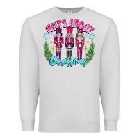 Dove Grey Nuts About Christmas Premium Sweatshirt - CowhideDigitalArt
