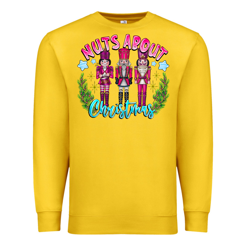Nuts About Christmas Premium Sweatshirt by CowhideDigitalArt | Teevron