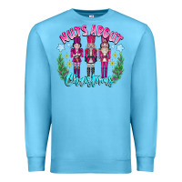 Ocean Blue Nuts About Christmas Premium Sweatshirt - CowhideDigitalArt