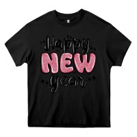 Black happy new year Heavy Core Tee - MaliasSmallBusiness