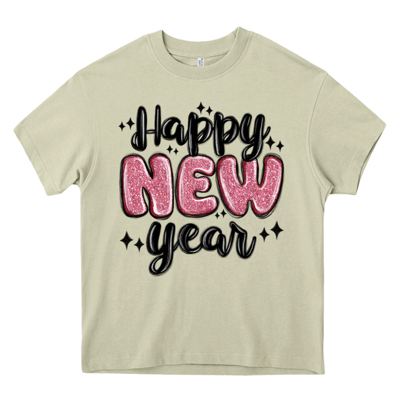 Happy New Year Heavy Core Tee by MaliasSmallBusiness | Teevron