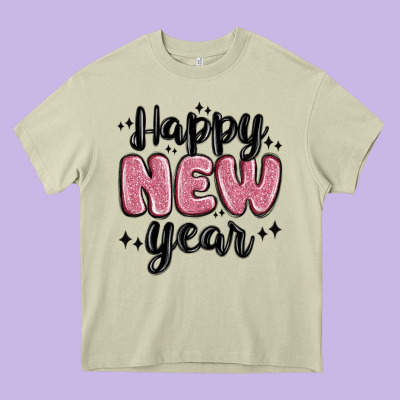 Happy New Year Heavy Core Tee Designed By Maliassmallbusiness