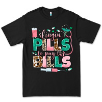 Black slingin' pills to pay the bills Premium Tee - MaliasSmallBusiness
