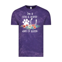 Cloud Purple Im A Dog And Horse Kind Of Queen Vintage Tee - Bettercallsaul