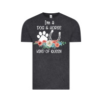 Vintage Black Im A Dog And Horse Kind Of Queen Vintage Tee - Bettercallsaul