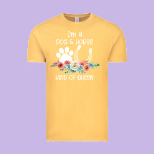 Im A Dog And Horse Kind Of Queen Vintage Tee Designed By Bettercallsaul
