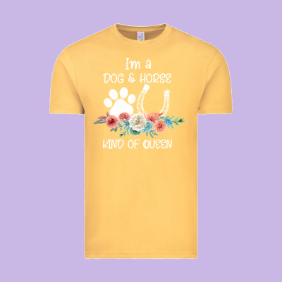 Im A Dog And Horse Kind Of Queen Vintage Tee Designed By Bettercallsaul