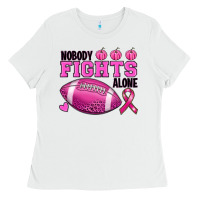 White nobody fights alone Ladies Tee - RanaPortraitStore