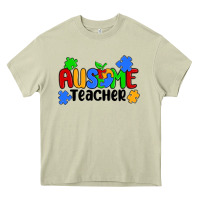 Mossy ausome teacher Heavy Core Tee - MaliasSmallBusiness