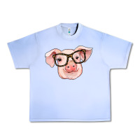 Grape Ice pig with glasses Urban Heavy Tee - RanaPortraitStore