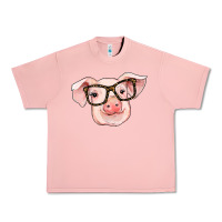 Salmon pig with glasses Urban Heavy Tee - RanaPortraitStore