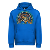 Cobalt texas map sunflower leopard cowhide aztec turquoise gemstone rainbow Urban Hoodie - Artiststas