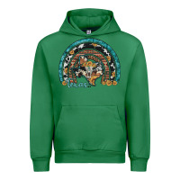 Emerald texas map sunflower leopard cowhide aztec turquoise gemstone rainbow Urban Hoodie - Artiststas