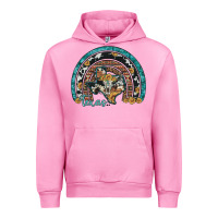 Fuchsia Pink texas map sunflower leopard cowhide aztec turquoise gemstone rainbow Urban Hoodie - Artiststas