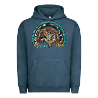 Pigment Midnight Navy texas map sunflower leopard cowhide aztec turquoise gemstone rainbow Urban Hoodie - Artiststas