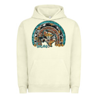 Pigment Pistachio texas map sunflower leopard cowhide aztec turquoise gemstone rainbow Urban Hoodie - Artiststas