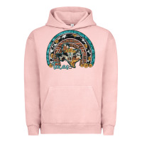 Pigment Salmon texas map sunflower leopard cowhide aztec turquoise gemstone rainbow Urban Hoodie - Artiststas