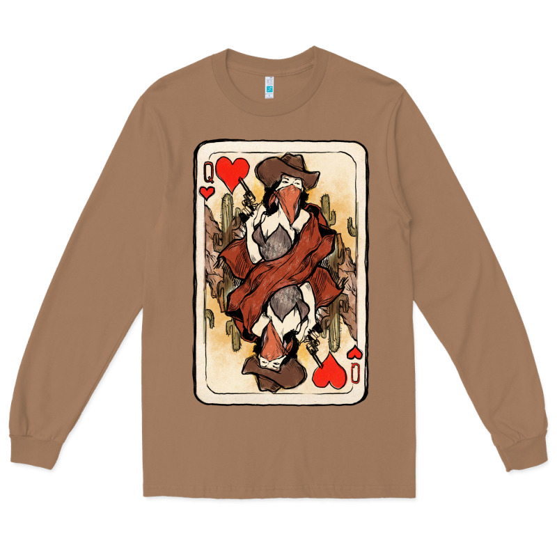 Queen Of Hearts Cowgirl Long Sleeve Tee by HowdyJamesFarm | Teevron