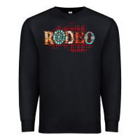 Black Rodeo Christmas Premium Sweatshirt - CowhideDigitalArt