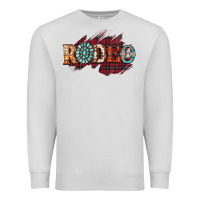 Dove Grey Rodeo Christmas Premium Sweatshirt - CowhideDigitalArt