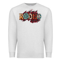 Oatmeal Heather Rodeo Christmas Premium Sweatshirt - CowhideDigitalArt