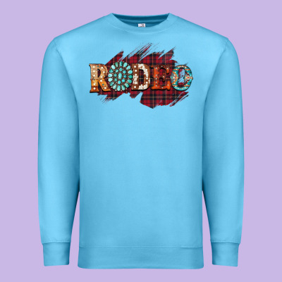 Rodeo Christmas Premium Sweatshirt Designed By Cowhidedigitalart