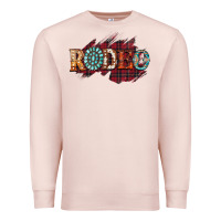 Pale Pink Rodeo Christmas Premium Sweatshirt - CowhideDigitalArt