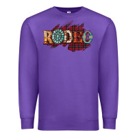 Purple Rodeo Christmas Premium Sweatshirt - CowhideDigitalArt