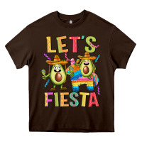 Chocolate Brown let's fiesta Heavy Core Tee - JahusDesignShop