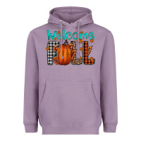 Lavender Welcome Fall Heavyweight Hoodie - CowhideDigitalArt