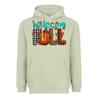 Matcha Welcome Fall Heavyweight Hoodie - CowhideDigitalArt