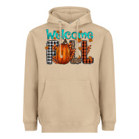 Mushroom Welcome Fall Heavyweight Hoodie - CowhideDigitalArt