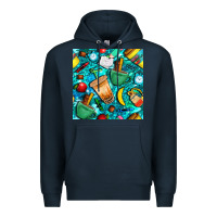 Navy school boy coffe cup with camouflage seamless pattern bbs Premium Hoodie - BundleAndBundleShop