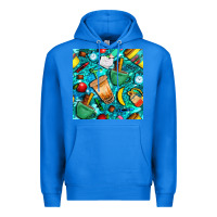 True Royal school boy coffe cup with camouflage seamless pattern bbs Premium Hoodie - BundleAndBundleShop