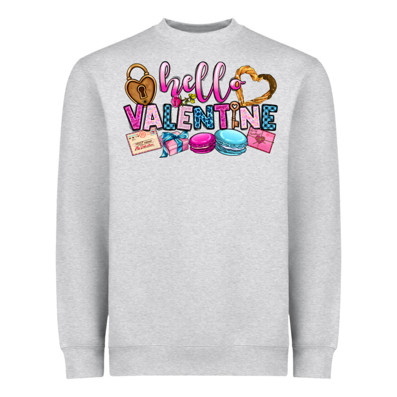 Hello Valentine Heavyweight Sweatshirt by OliviaCreatesArt | Teevron