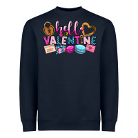 Navy hello valentine Heavyweight Sweatshirt - OliviaCreatesArt
