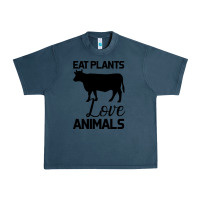 Midnight Navy Eat Plants Love Animals Urban Heavy Tee - Bettercallsaul