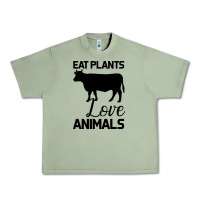 Oil Green Eat Plants Love Animals Urban Heavy Tee - Bettercallsaul